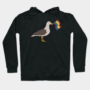 Seagull Holding Classic Pride Flag Hoodie